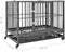 vidaXL Hondenbench met wielen 102x72x85 cm staal