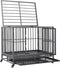 vidaXL Hondenbench met wielen 102x72x85 cm staal