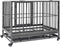 vidaXL Hondenbench met wielen 102x72x85 cm staal