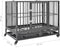 vidaXL Hondenbench met wielen 92x62x76 cm staal