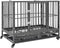 vidaXL Hondenbench met wielen 92x62x76 cm staal