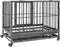 vidaXL Hondenbench met wielen 92x62x76 cm staal