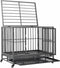 vidaXL Hondenbench met wielen 92x62x76 cm staal