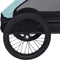 vidaXL - Hondenfietstrailer - blauw - en - zwart