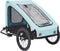 vidaXL - Hondenfietstrailer - blauw - en - zwart