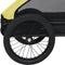 vidaXL - Hondenfietstrailer - geel - en - zwart