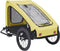 vidaXL - Hondenfietstrailer - geel - en - zwart