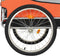 vidaXL - Hondenfietstrailer - oranje - en - grijs