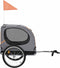 vidaXL - Hondenfietstrailer - oranje - en - grijs