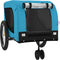 vidaXL - Hondenfietstrailer - oxford - stof - en - ijzer - blauw - en - zwart