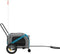 vidaXL - Hondenfietstrailer - oxford - stof - en - ijzer - blauw - en - zwart