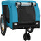 vidaXL - Hondenfietstrailer - oxford - stof - en - ijzer - blauw - en - zwart