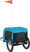 vidaXL - Hondenfietstrailer - oxford - stof - en - ijzer - blauw - en - zwart