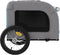 vidaXL - Hondenfietstrailer - oxford - stof - en - ijzer - blauw - en - grijs