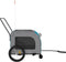 vidaXL - Hondenfietstrailer - oxford - stof - en - ijzer - blauw - en - grijs