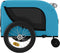 vidaXL - Hondenfietstrailer - oxford - stof - en - ijzer - blauw - en - zwart