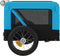 vidaXL - Hondenfietstrailer - oxford - stof - en - ijzer - blauw - en - zwart