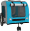 vidaXL - Hondenfietstrailer - oxford - stof - en - ijzer - blauw - en - grijs