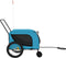 vidaXL - Hondenfietstrailer - oxford - stof - en - ijzer - blauw - en - zwart