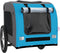 vidaXL - Hondenfietstrailer - oxford - stof - en - ijzer - blauw - en - grijs