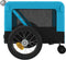 vidaXL - Hondenfietstrailer - oxford - stof - en - ijzer - blauw - en - zwart