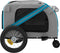 vidaXL - Hondenfietstrailer - oxford - stof - en - ijzer - blauw - en - zwart