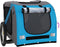 vidaXL - Hondenfietstrailer - oxford - stof - en - ijzer - blauw - en - grijs