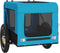 vidaXL - Hondenfietstrailer - oxford - stof - en - ijzer - blauw - en - zwart