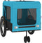 vidaXL - Hondenfietstrailer - oxford - stof - en - ijzer - blauw - en - zwart
