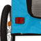 vidaXL - Hondenfietstrailer - oxford - stof - en - ijzer - blauw - en - grijs