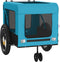 vidaXL - Hondenfietstrailer - oxford - stof - en - ijzer - blauw - en - zwart