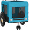 vidaXL - Hondenfietstrailer - oxford - stof - en - ijzer - blauw - en - zwart