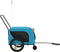 vidaXL - Hondenfietstrailer - oxford - stof - en - ijzer - blauw - en - zwart