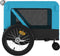 vidaXL - Hondenfietstrailer - oxford - stof - en - ijzer - blauw - en - zwart