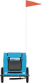 vidaXL - Hondenfietstrailer - oxford - stof - en - ijzer - blauw