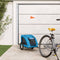 vidaXL - Hondenfietstrailer - oxford - stof - en - ijzer - blauw