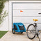 vidaXL - Hondenfietstrailer - oxford - stof - en - ijzer - blauw