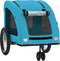 vidaXL - Hondenfietstrailer - oxford - stof - en - ijzer - blauw