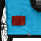 vidaXL - Hondenfietstrailer - oxford - stof - en - ijzer - blauw