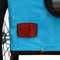 vidaXL - Hondenfietstrailer - oxford - stof - en - ijzer - blauw