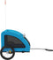 vidaXL - Hondenfietstrailer - oxford - stof - en - ijzer - blauw