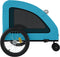 vidaXL - Hondenfietstrailer - oxford - stof - en - ijzer - blauw