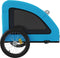 vidaXL - Hondenfietstrailer - oxford - stof - en - ijzer - blauw