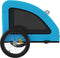 vidaXL - Hondenfietstrailer - oxford - stof - en - ijzer - blauw