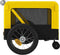 vidaXL - Hondenfietstrailer - oxford - stof - en - ijzer - geel - en - zwart