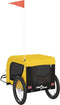 vidaXL - Hondenfietstrailer - oxford - stof - en - ijzer - geel - en - zwart
