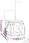 vidaXL - Hondenfietstrailer - oxford - stof - en - ijzer - geel - en - grijs