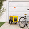 vidaXL - Hondenfietstrailer - oxford - stof - en - ijzer - geel - en - zwart