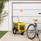 vidaXL - Hondenfietstrailer - oxford - stof - en - ijzer - geel - en - zwart