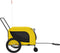 vidaXL - Hondenfietstrailer - oxford - stof - en - ijzer - geel - en - zwart